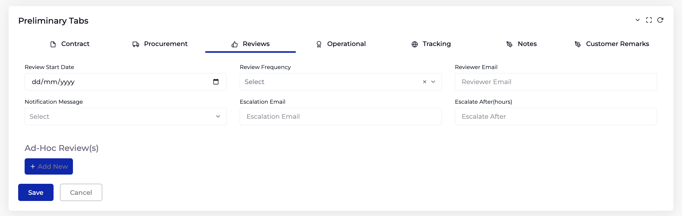 Add Contract Review