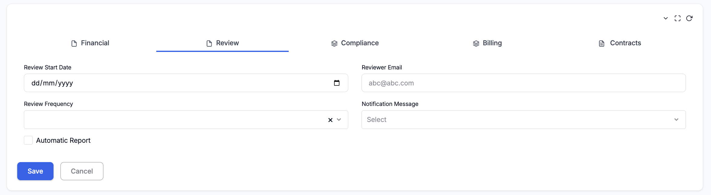 Customer Review Tab