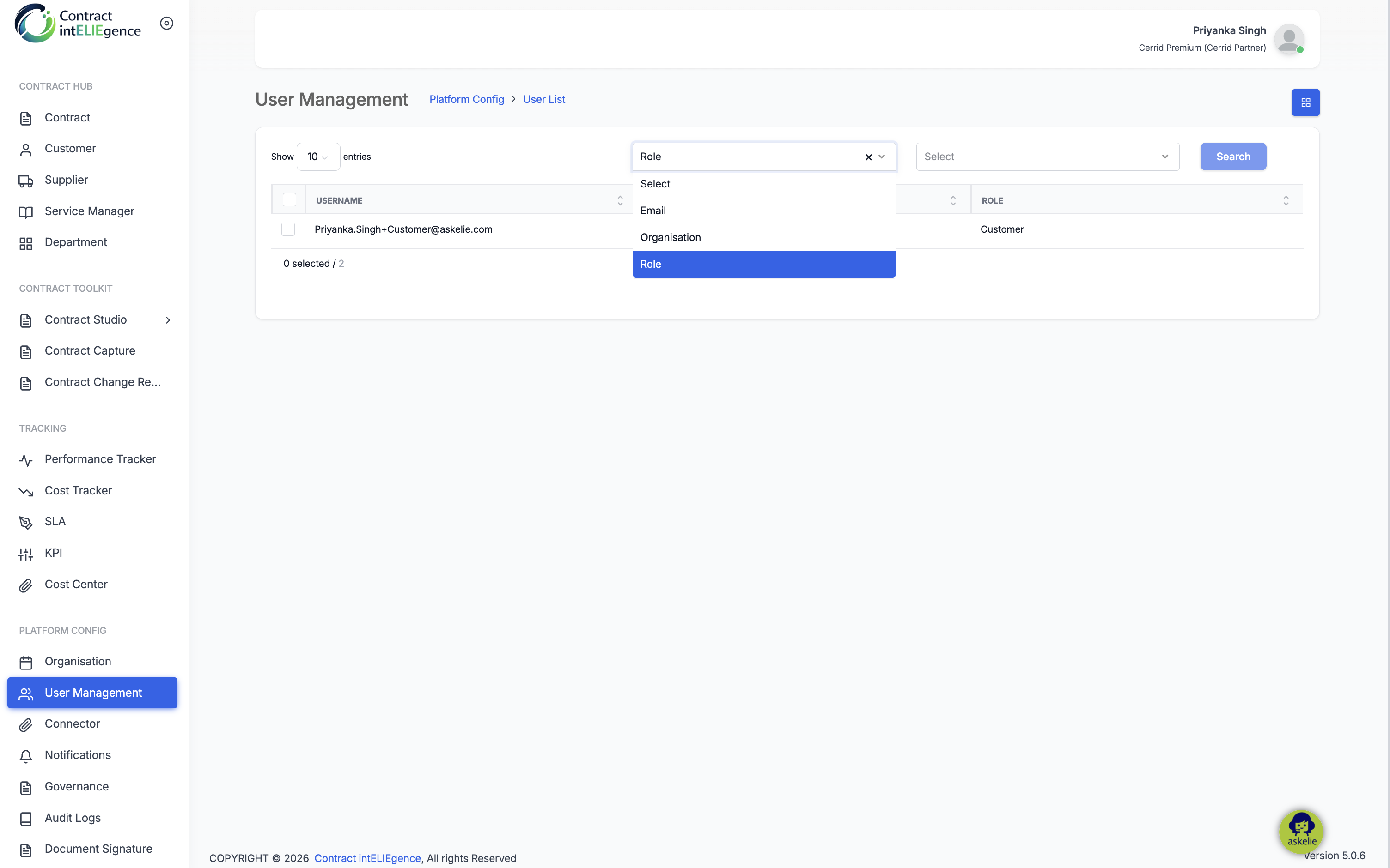 UM - Filter Options