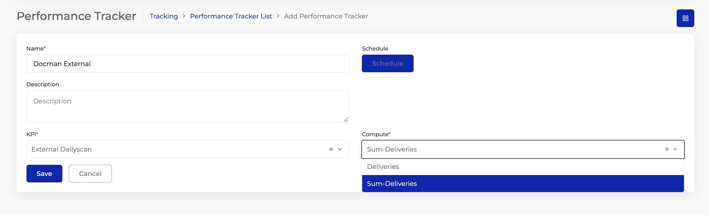 Performance Tracker 